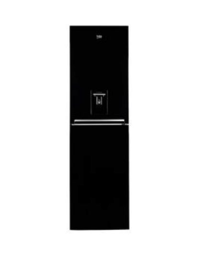 Beko Cfg1582Db 54.5Cm Frost Free Fridge Freezer With Water Dispenser - Black Beko Cfg1582Db 54.5Cm Frost Free Fridge Freezer With Water Dispenser - Black